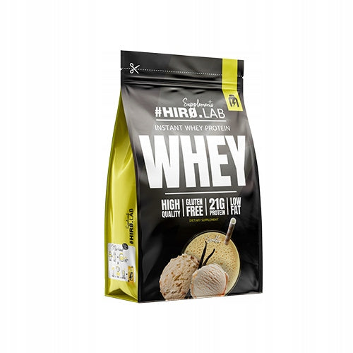 Conditioner Whey Protein WPC HIRO.LAB 2kg Vanilla Gluten Free Powder Packaging status original