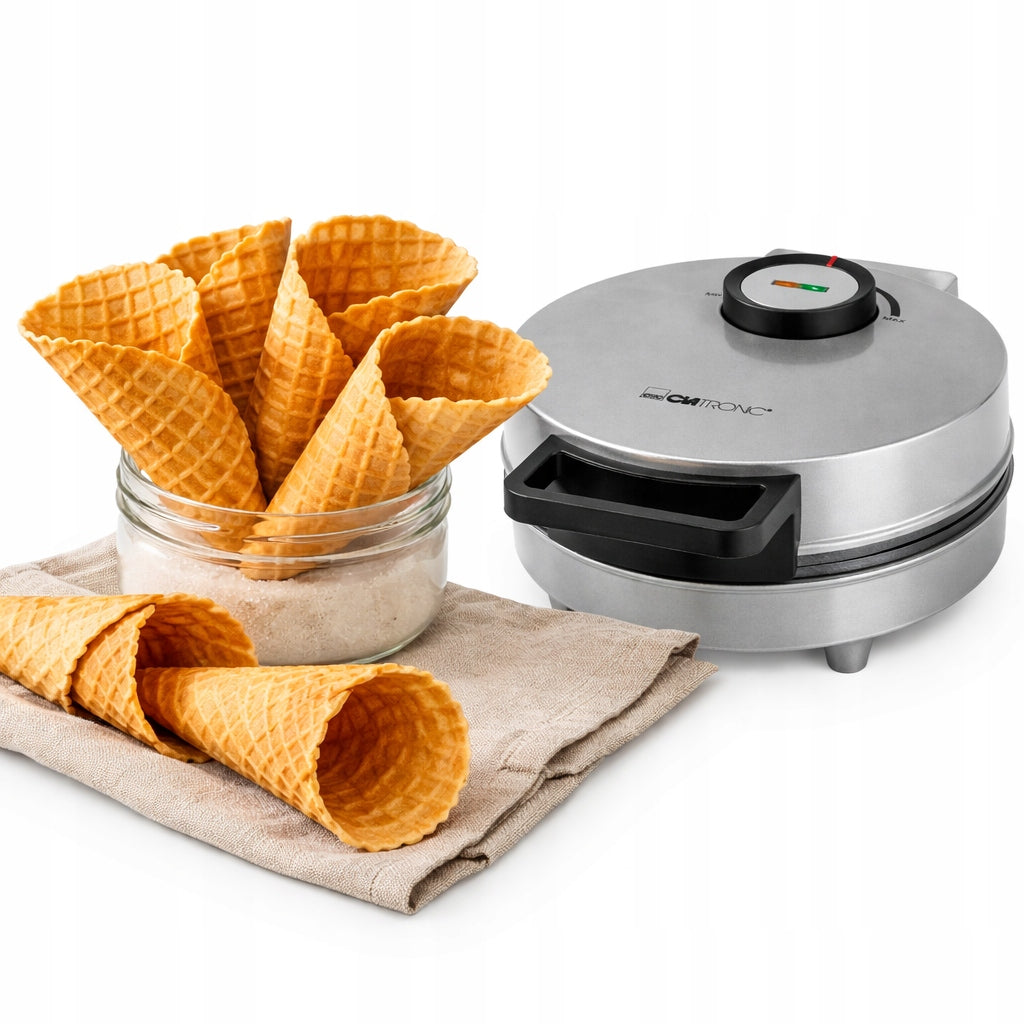 Cone wafer Clatronic 1200W wafer maker ice cream cones Ø20 cm Model HA 3833