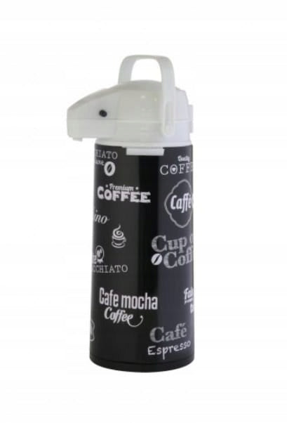 Conference thermos with glass pump 1,9 l black