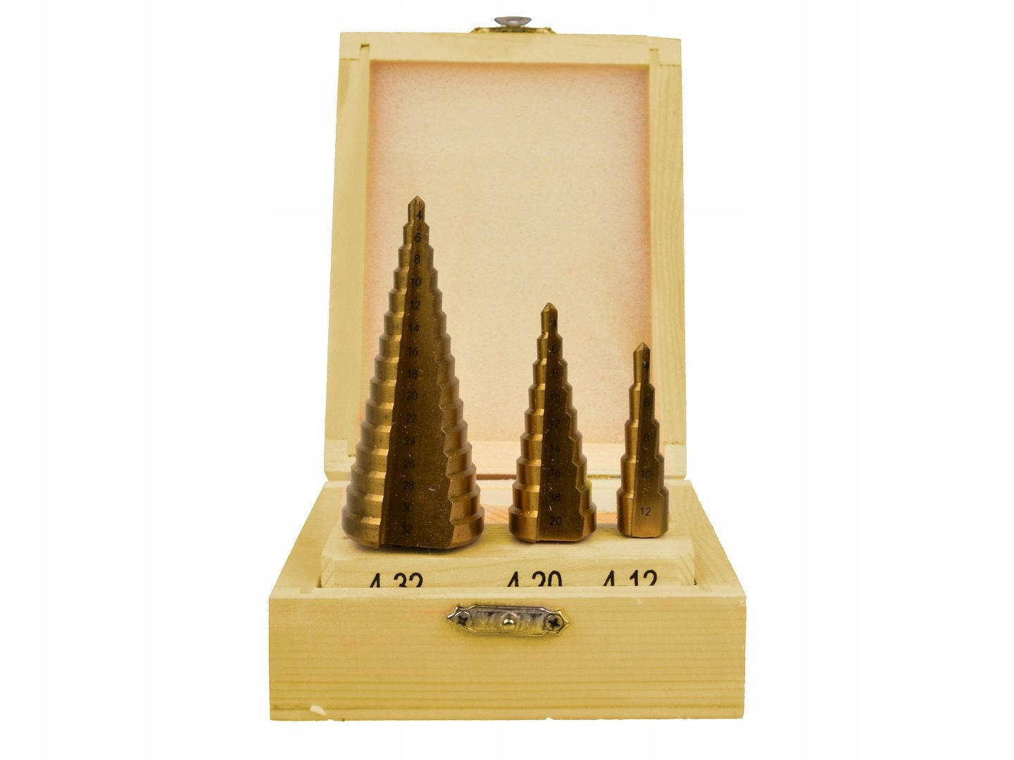 Conical drill bit set GEKO /3el. 4-32mm/