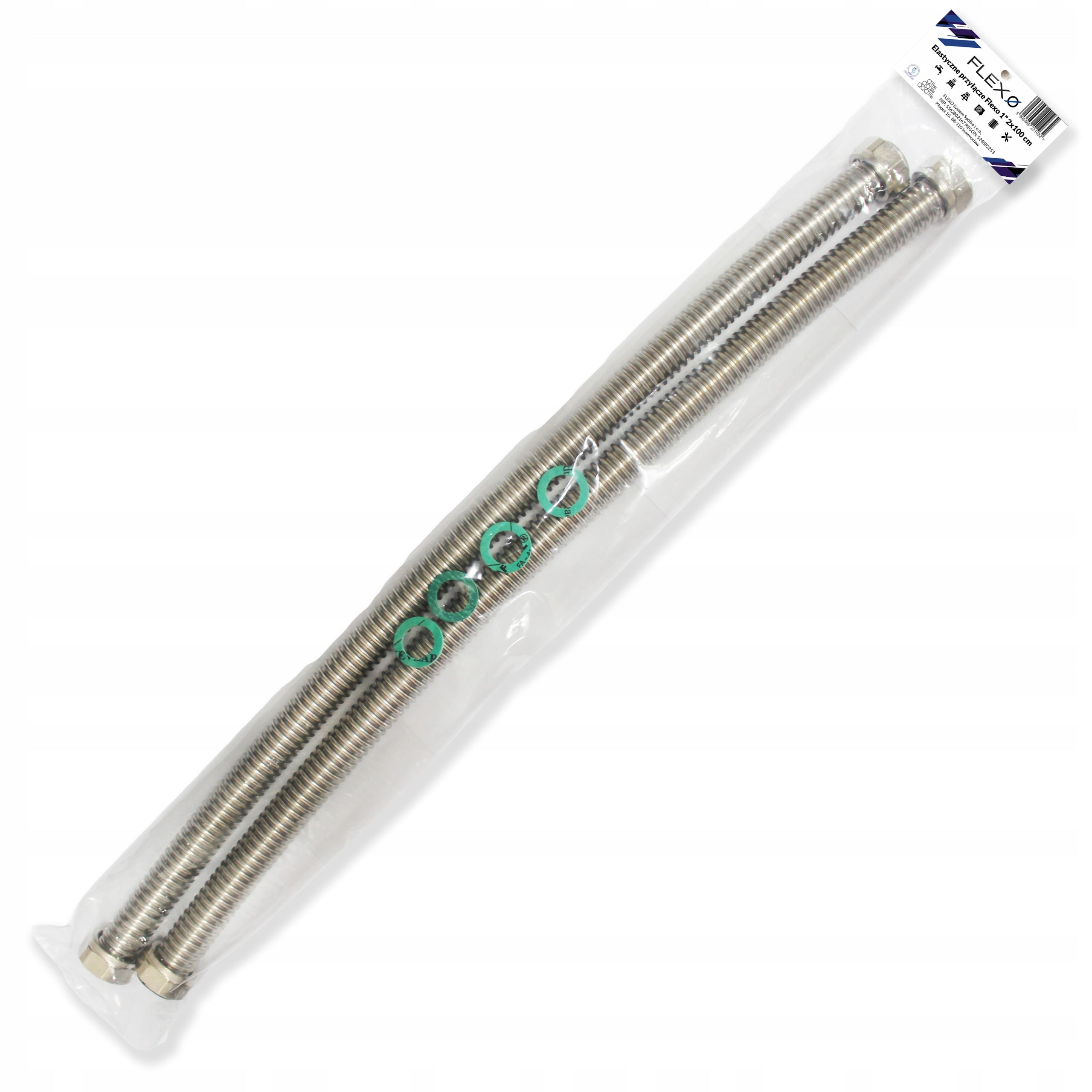 Connection hoses 1 inch for water softener 2 pcs. 100 cm Flexo