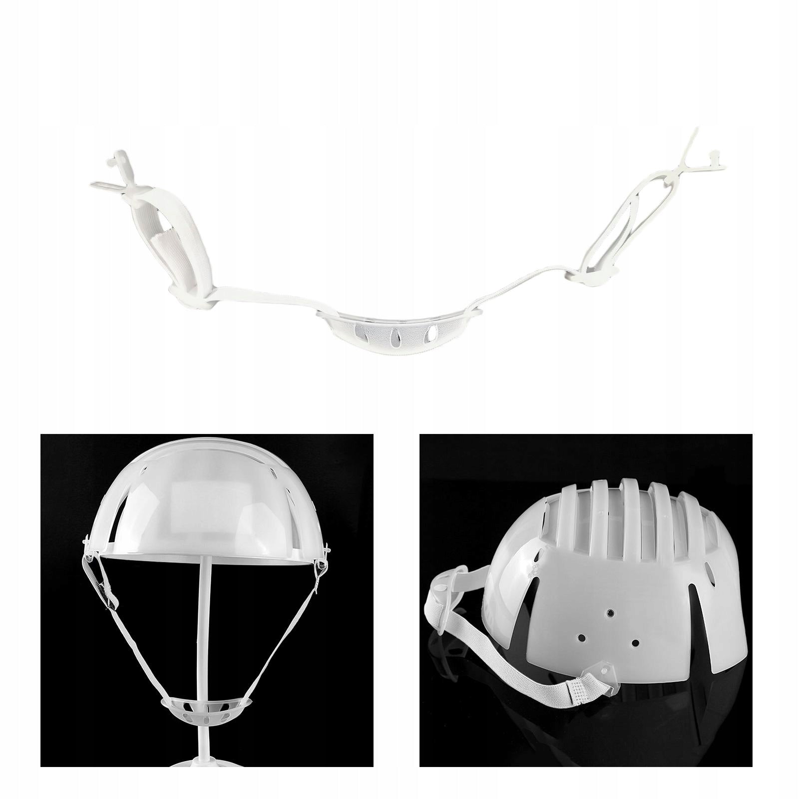 Construction Helmet Chin Strap Foot Ball Chin Strap for Cycling White Manufacturer no brand
