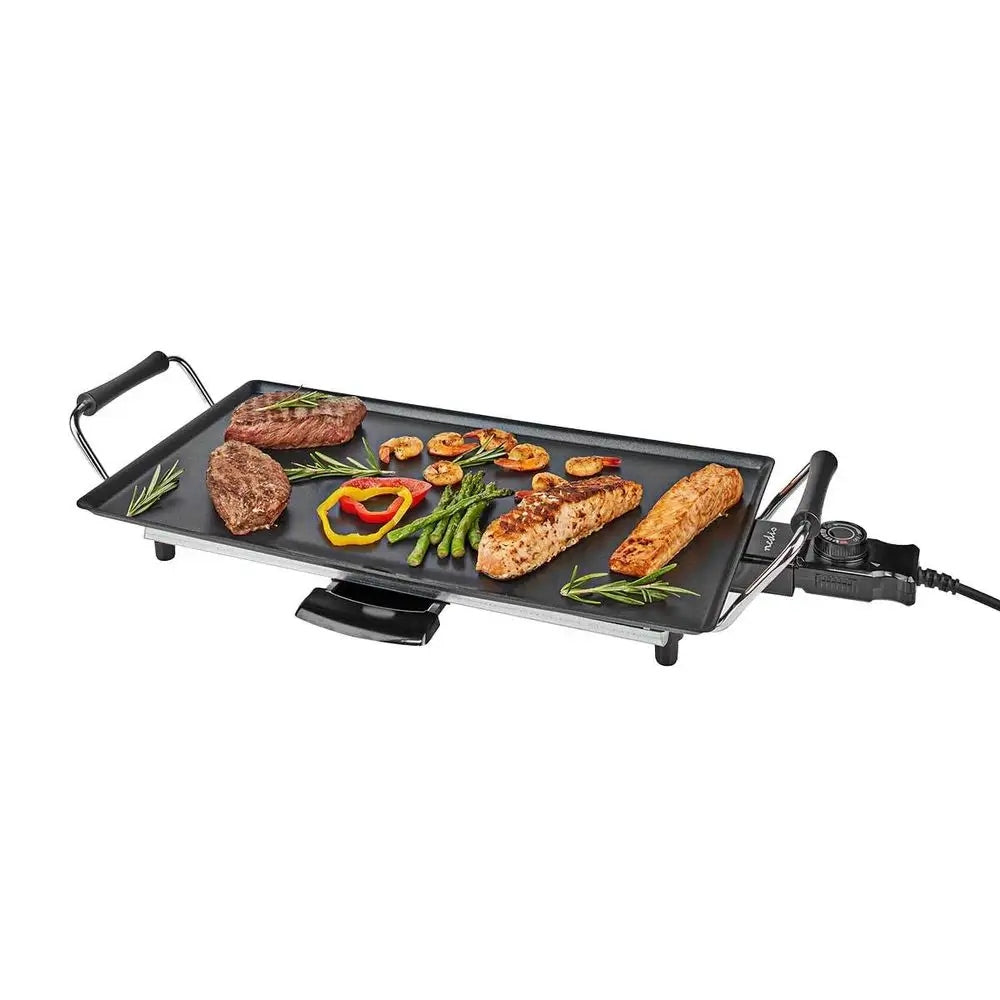 Contact Table Electric Grill Nedis Teppanyaki black 2000 W Plate