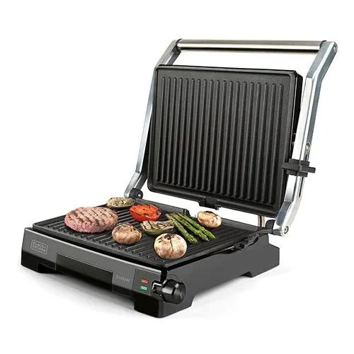 Contact electric grill Black+Decker BXGR2200E black 2200 W Brand Black+Decker