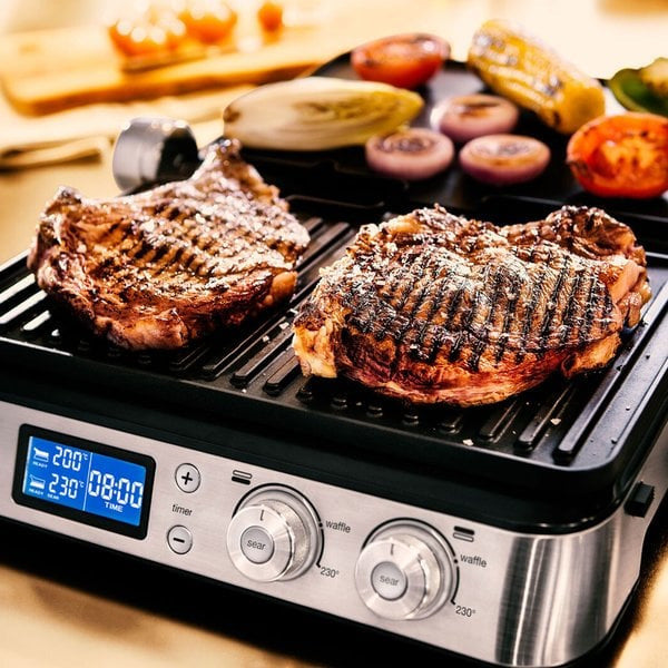 Contact electric grill Braun CG9047 silver/grey 2000 W Dominant color silver/gray