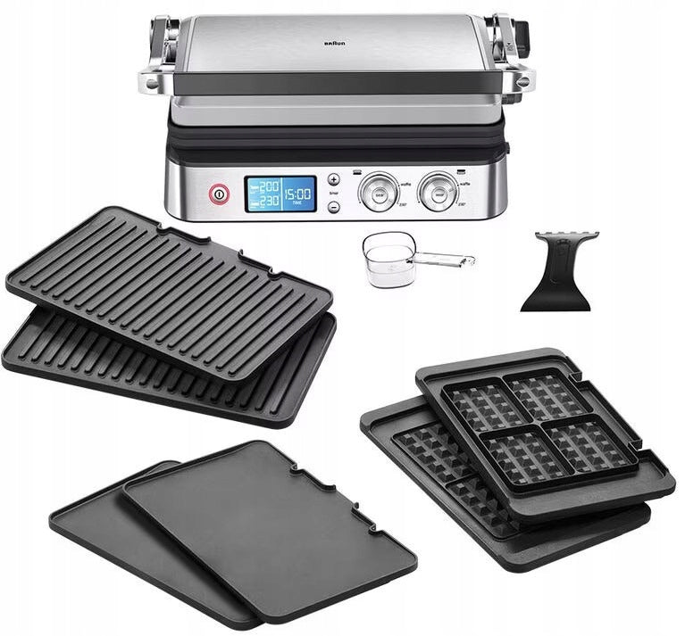 Contact electric grill Braun CG9047 silver/grey 2000 W