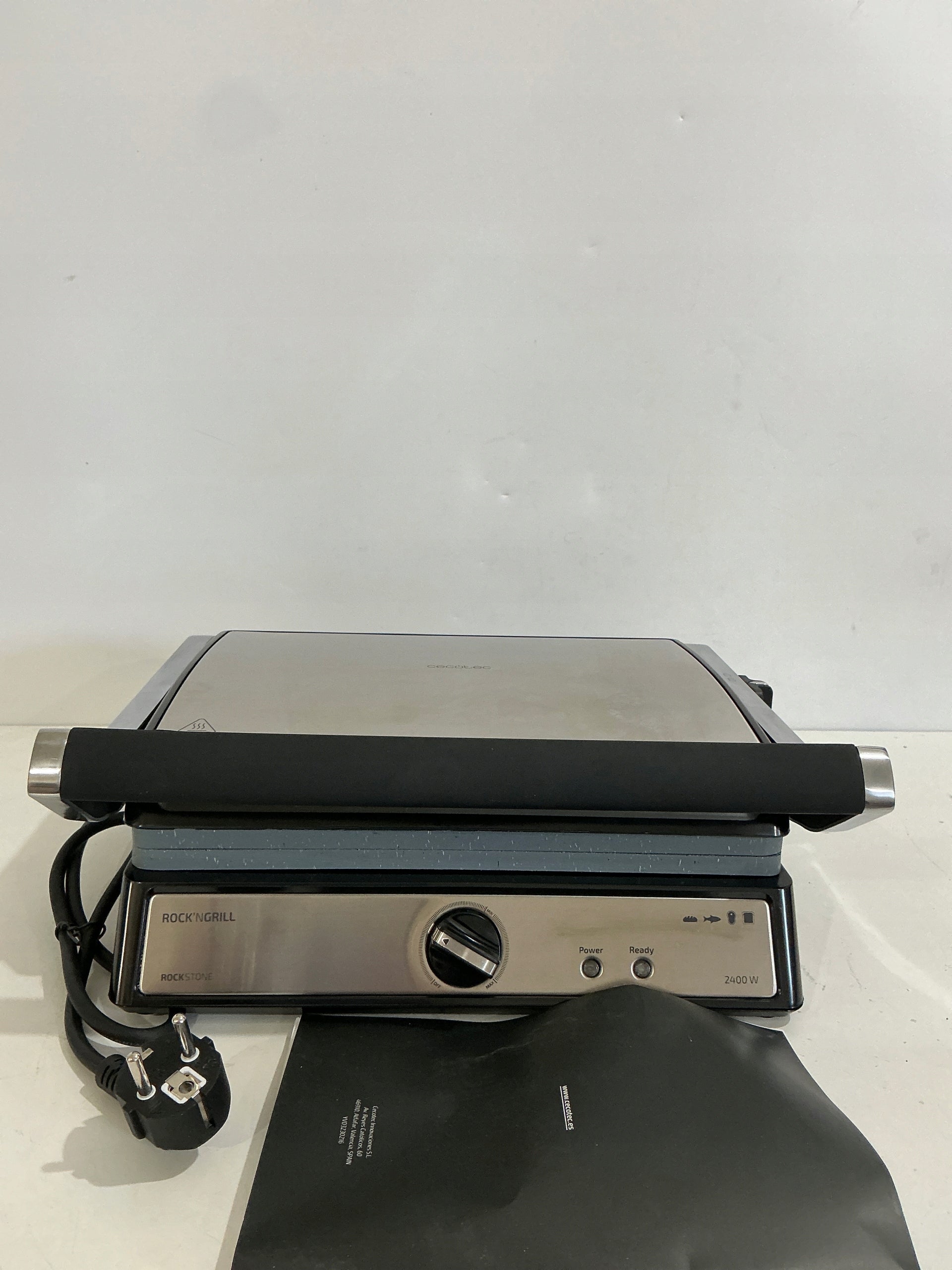 Contact electric grill Cecotec Rock'Ngrill silver/grey 2400 W Power rating 2400 W