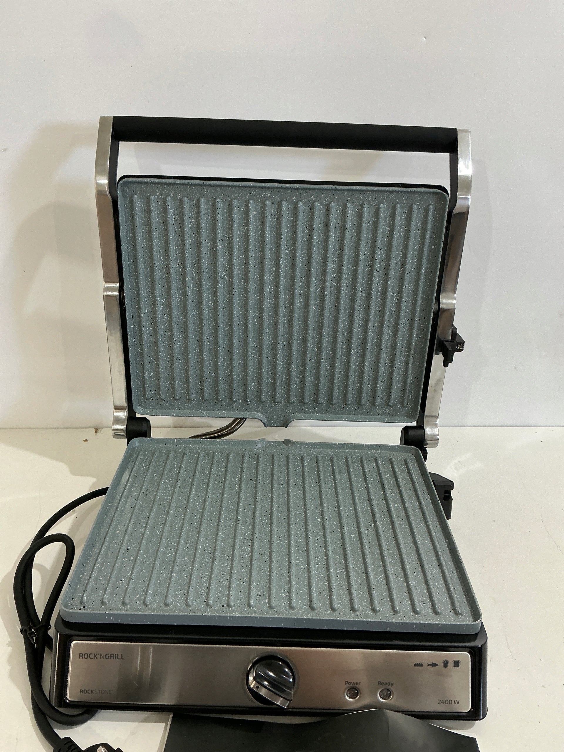Contact electric grill Cecotec Rock'Ngrill silver/grey 2400 W Temperature control yes