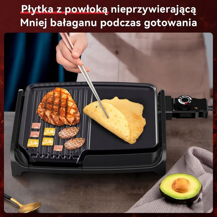 Contact electric grill Tiastar AN-127 black 1600 W Manufacturer code 00