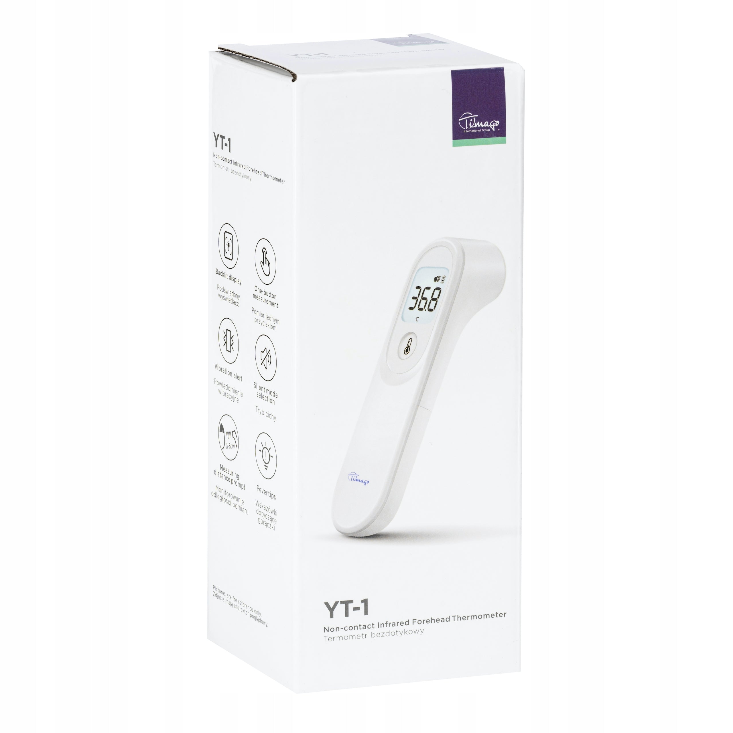 Contactless electronic thermometer Yuwell YT-1 with batteries Medical device type medical device or in-vitro diagnostic medical device