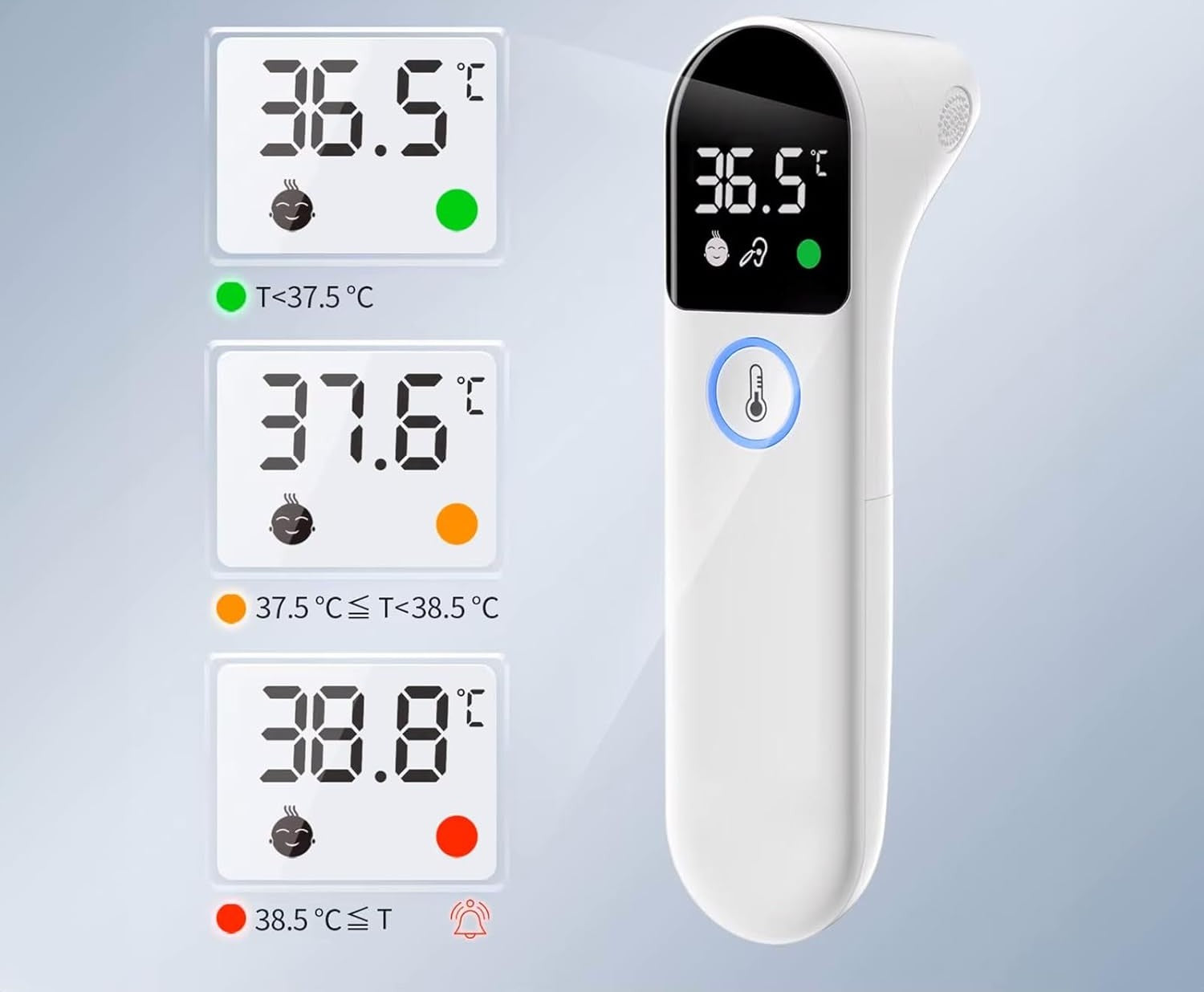 Contactless front and ear thermometer CE ISO13485 LCD Vitalkit Manufacturer code B0DV4MK75D