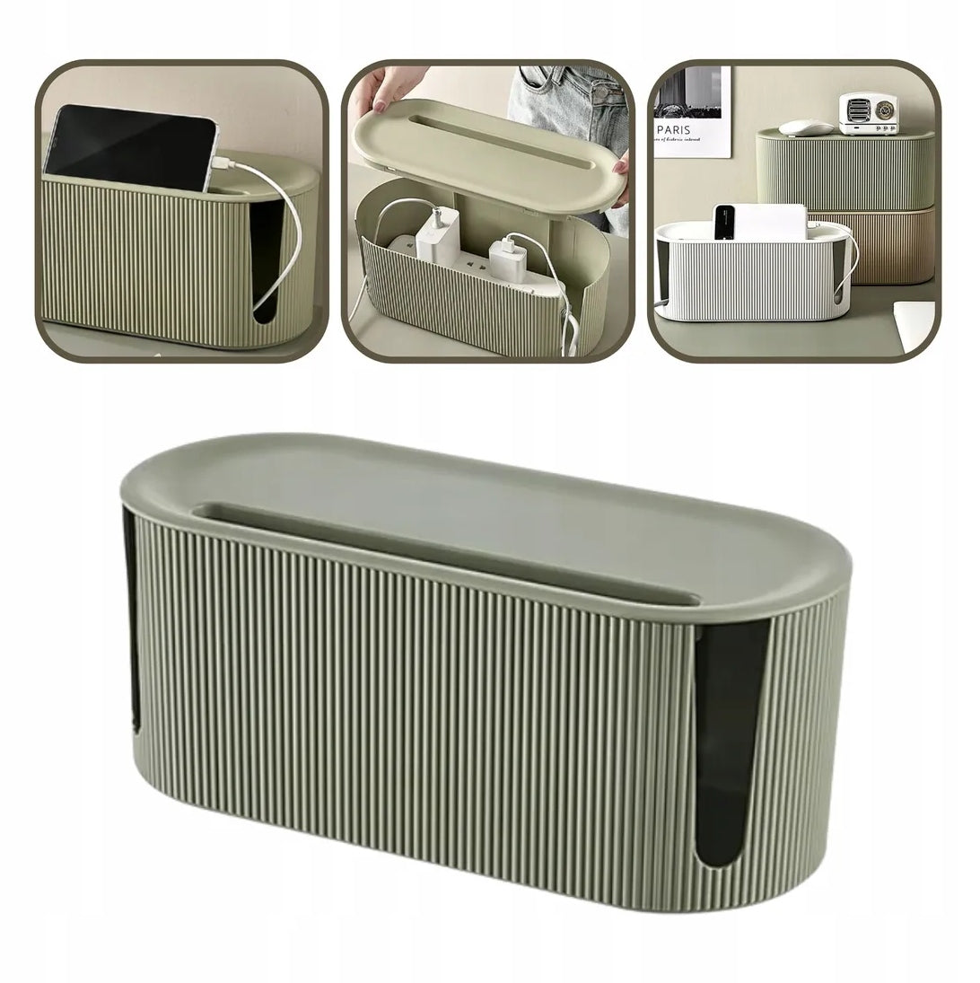 Container ORGANIZER cable box for cable strip storage