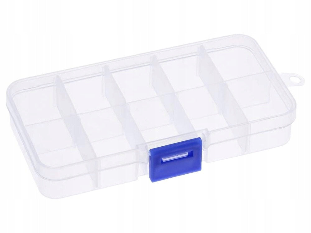 Container organizer for screws medicines 10 compartments high