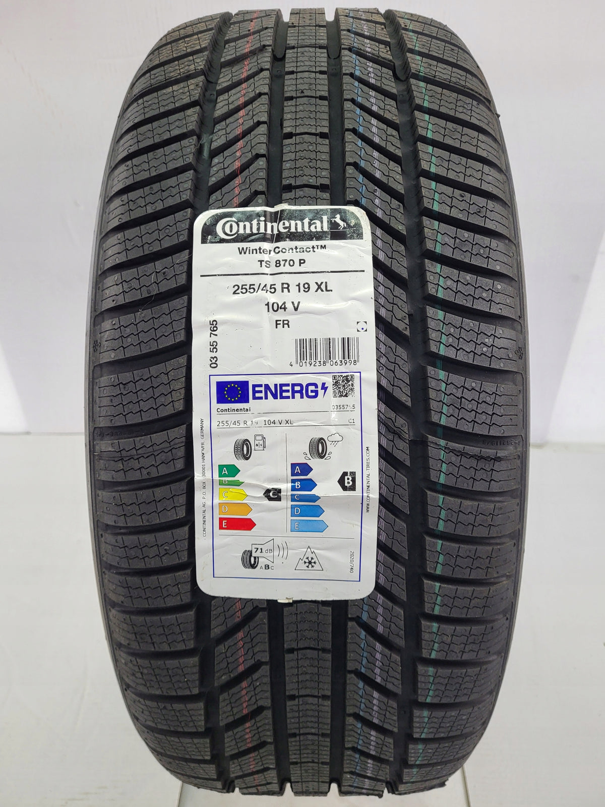 Continental WinterContact TS 870 P 255/45R19 104V XL winter tire Season winter