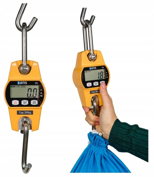 Control hook scale range 300kg accuracy 100g Satis OCS-L yellow
