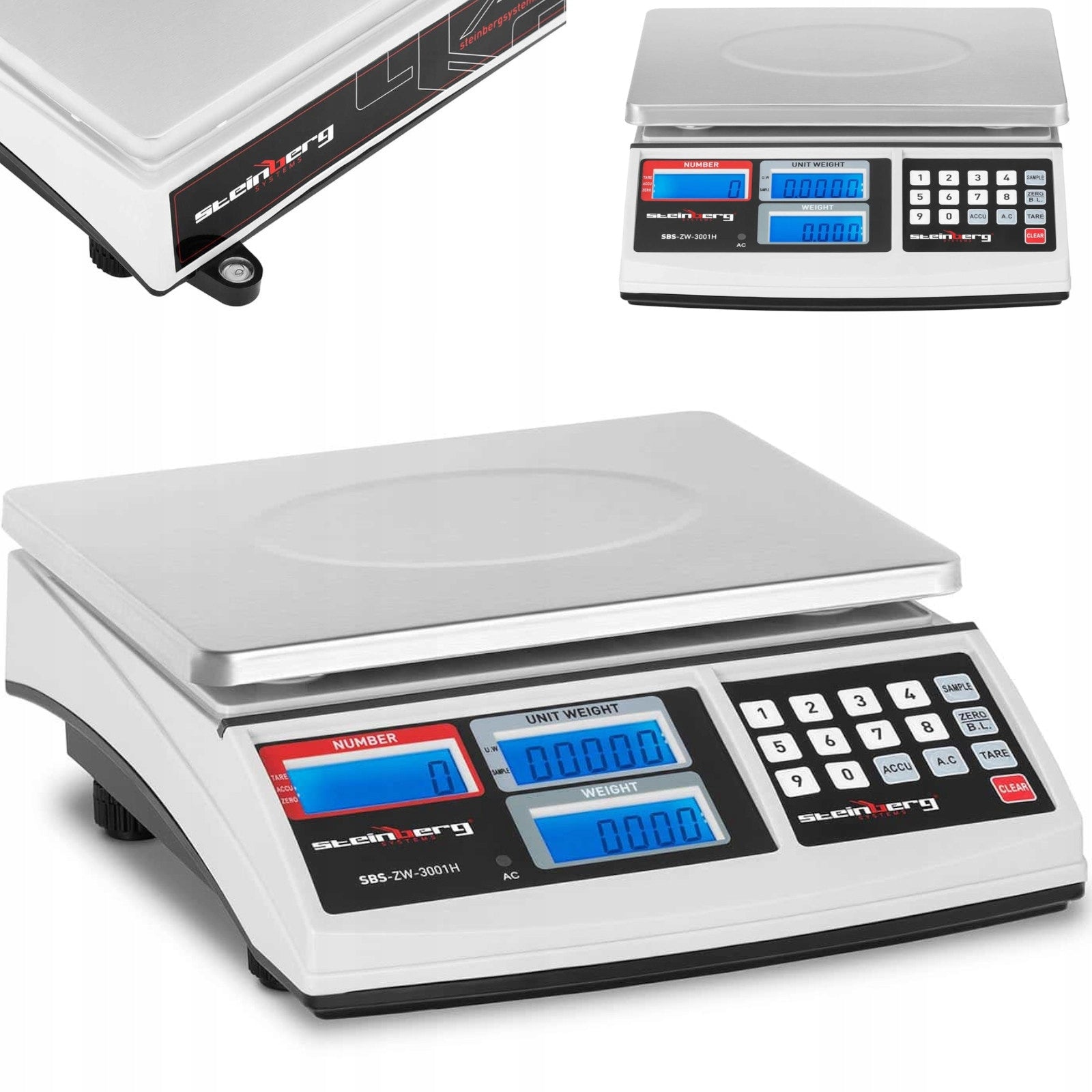 Control scale SBS zw-3001h with lcd display up to 30 kg counting pieces
