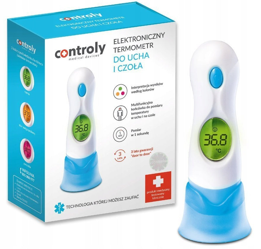 Controly Electronic Ear and Forehead Thermometer YI-100C 1 Piece