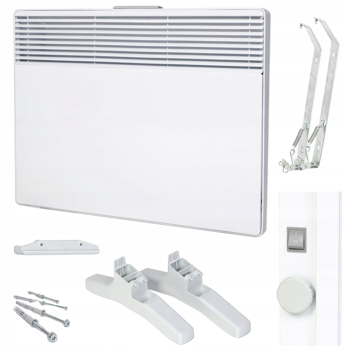 Convector Energy Saving Heater Portable White 1500W Electric Packaging status original