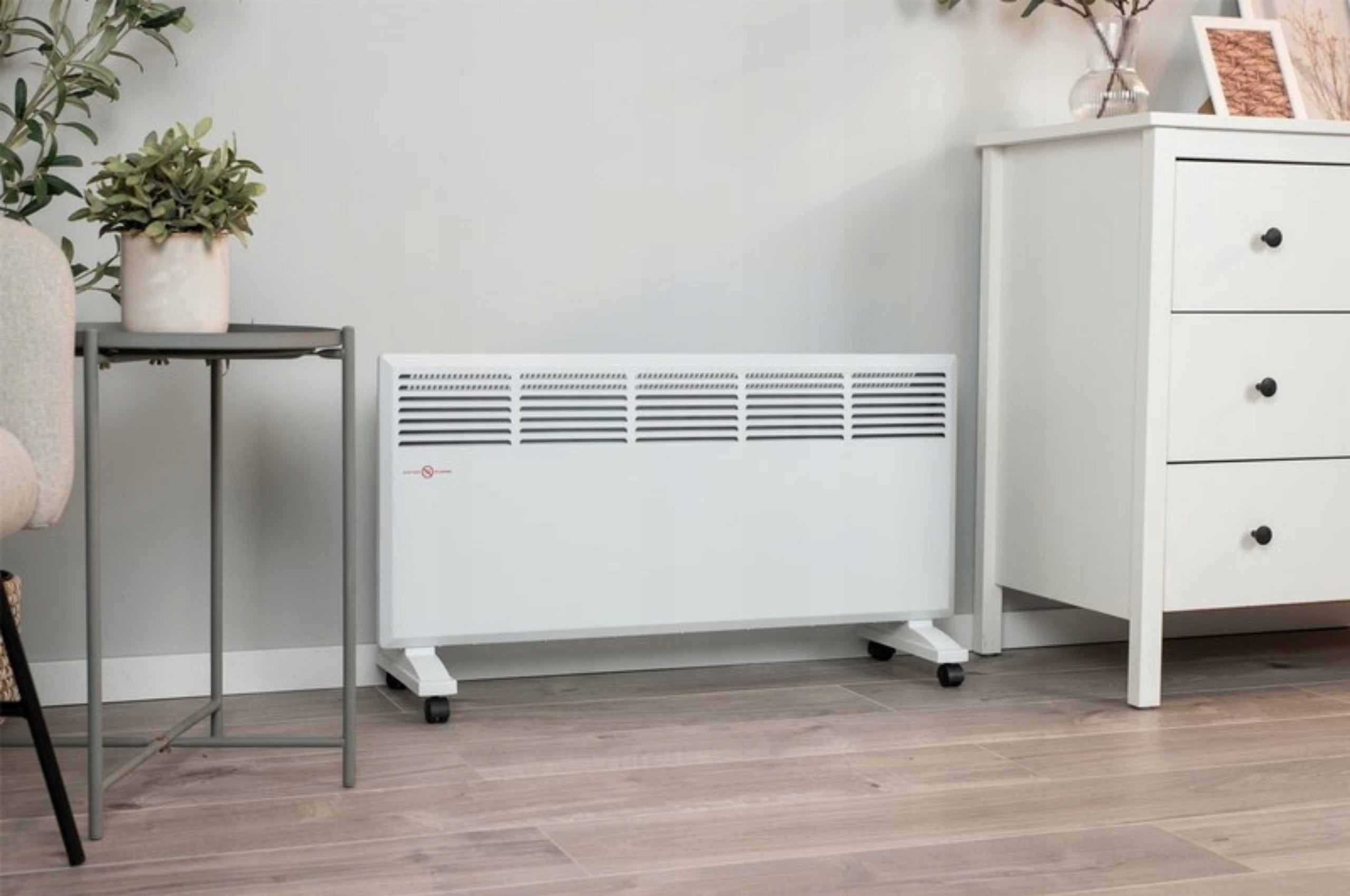 Convector Heater Energy Saving With Thermostat Portable 2500W White Brand no brand