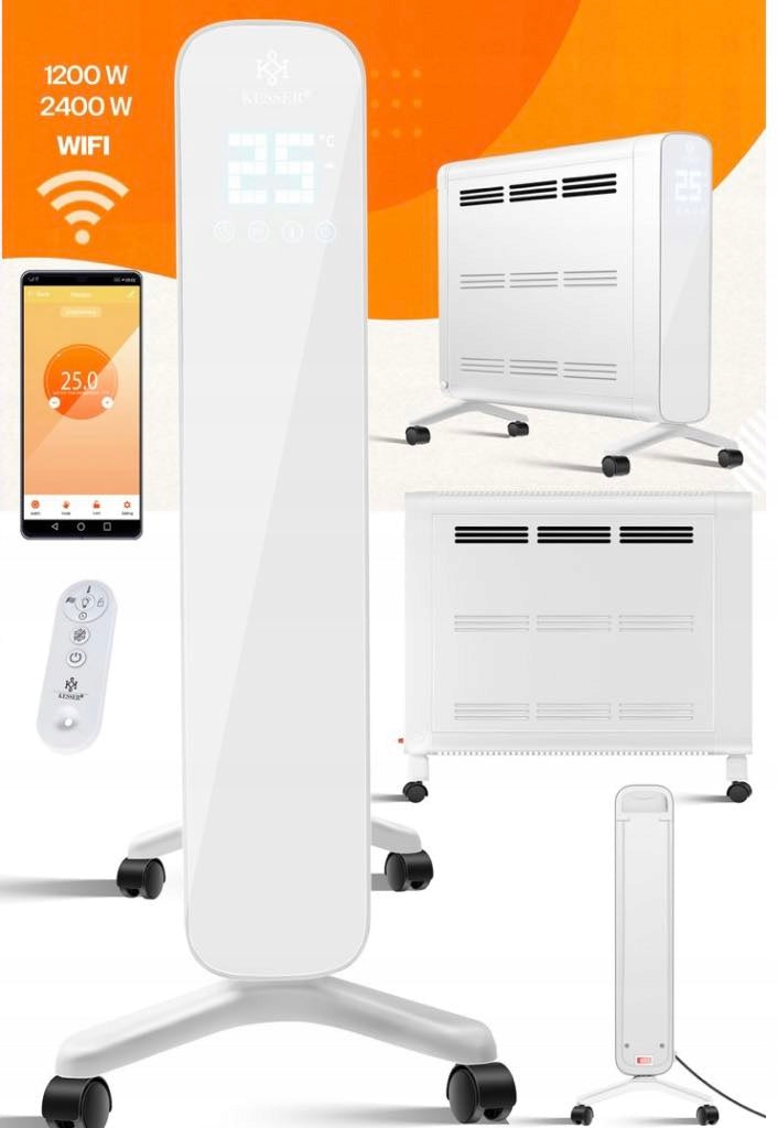 Convector heater 2400 W white Brand no brand