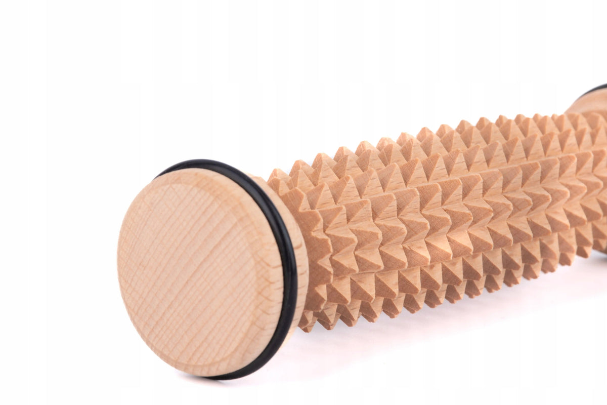 Convex Foot Massage Roller 18cm WITH ELASTIC BAND Manufacturer code MASAŻER DREWNIANY FIZJOTERAPIA