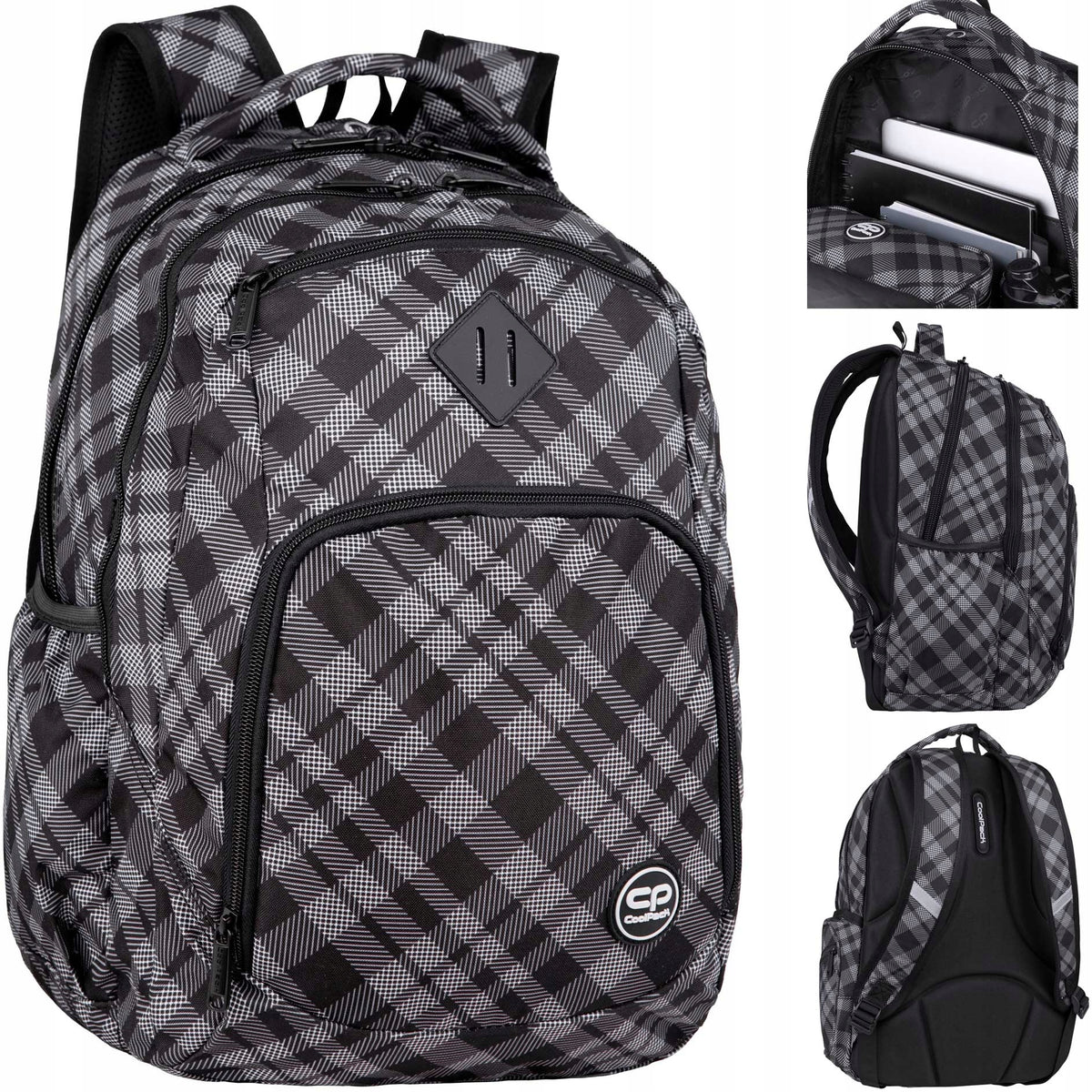 CoolPack SCHOOL BACKPACK YOUTH BLACK LARGE