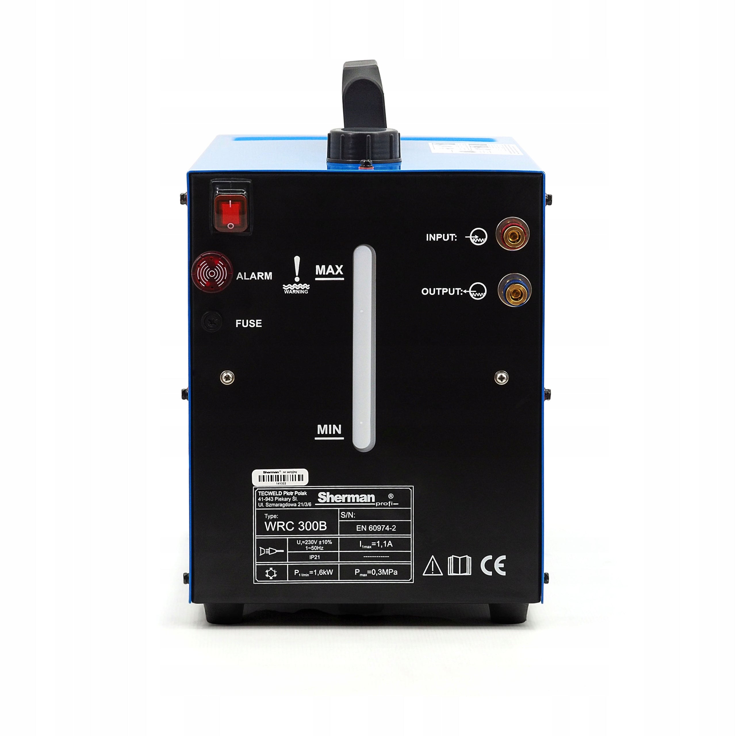 Cooler for handles 8l/min SHERMAN WRC 300B with alarm 230V 6L alarm EAN (GTIN) 5906372629236