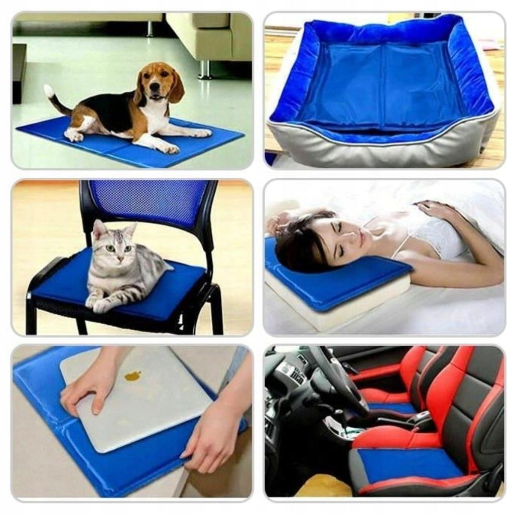 Cooling Mat for Cat Dog 65x50 cm by PETIC For Heat Blue Brand no brand