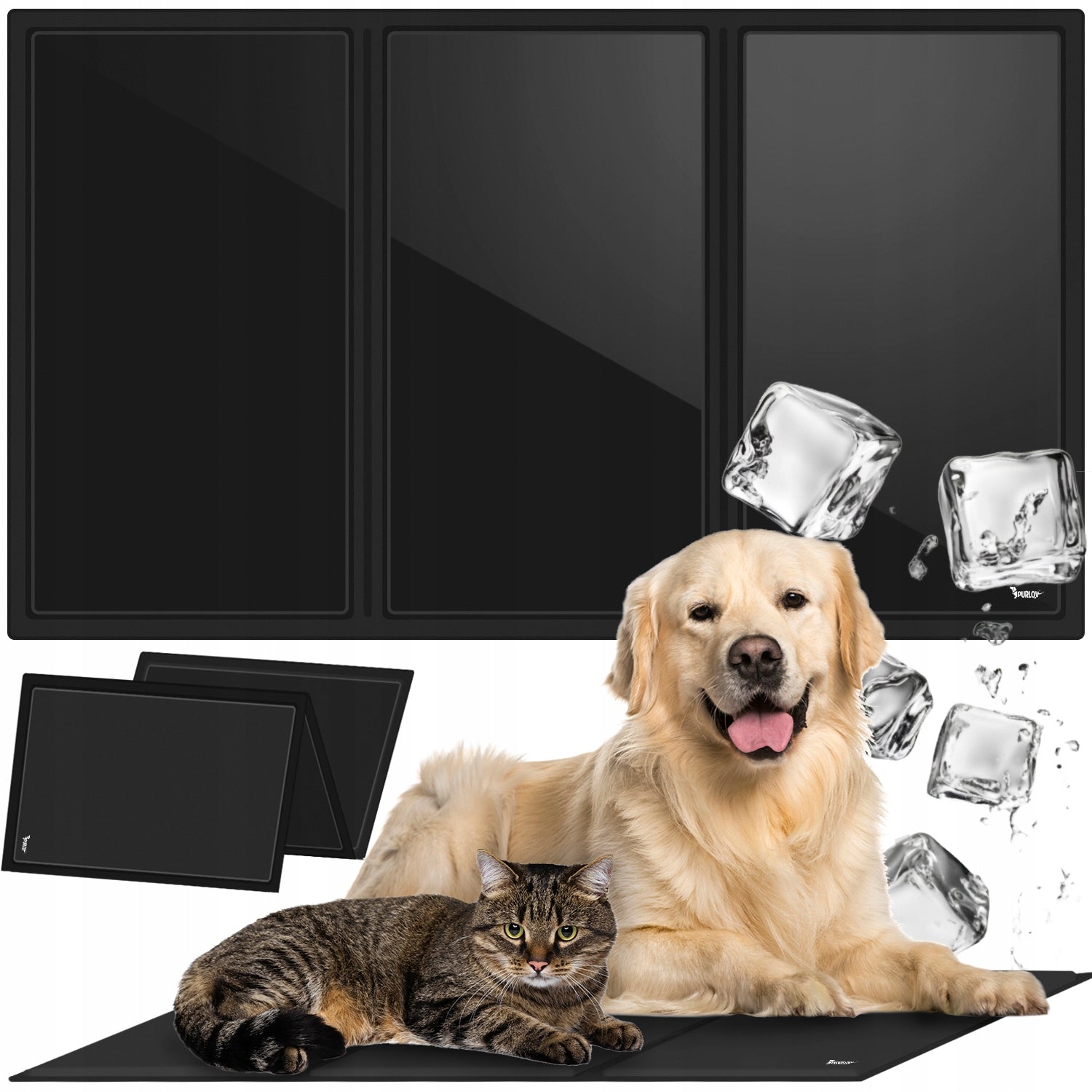 Cooling Mat for Dog Cat Animal Gel Folding Large Bed for Summer