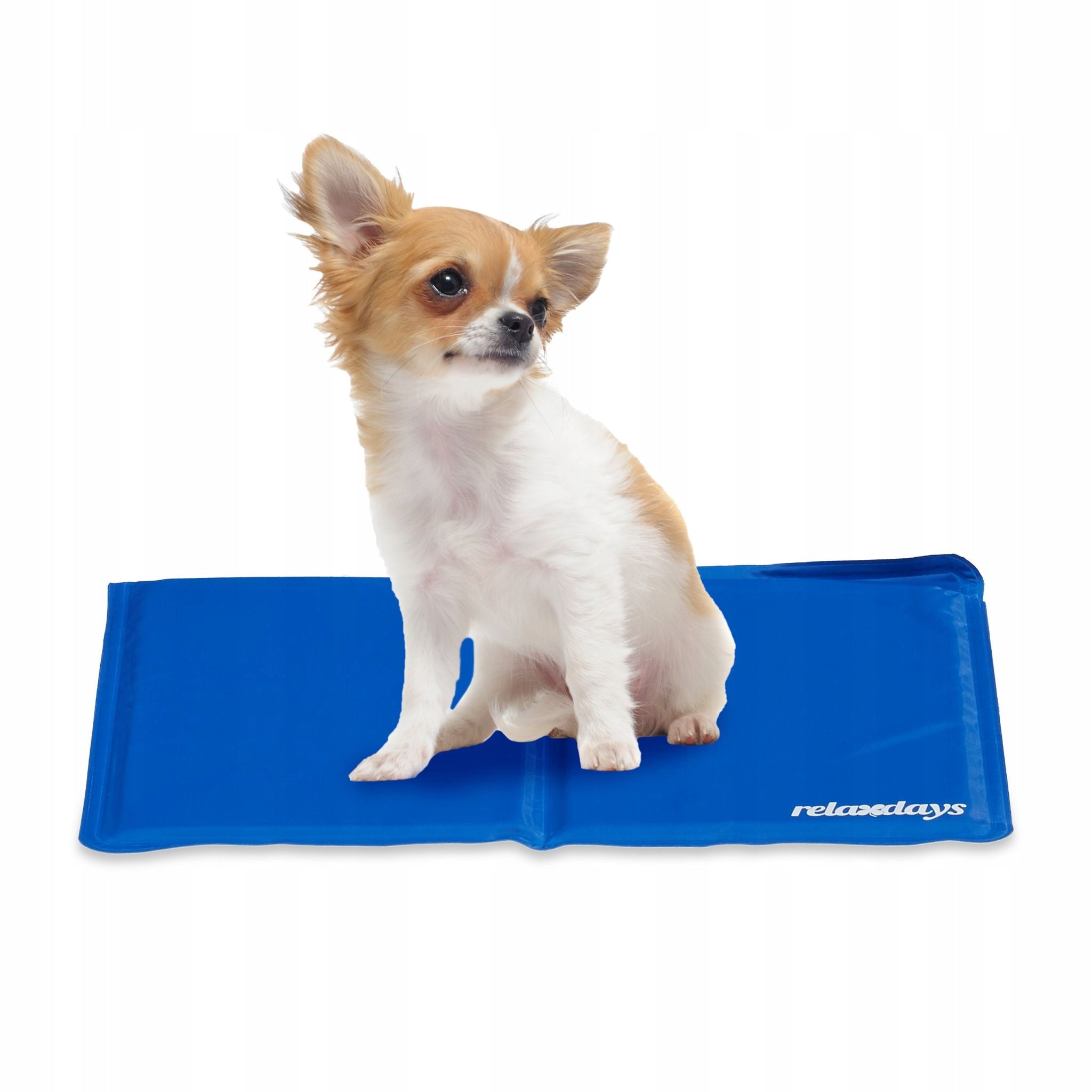 Cooling mat for dog and cat 60×90 cm Relaxdays blue gel