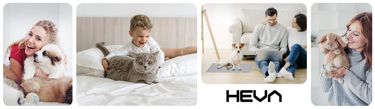 Cooling mat for dogs and cats, gel bed, waterproof HEVA GPC, 50x40cm Color gray