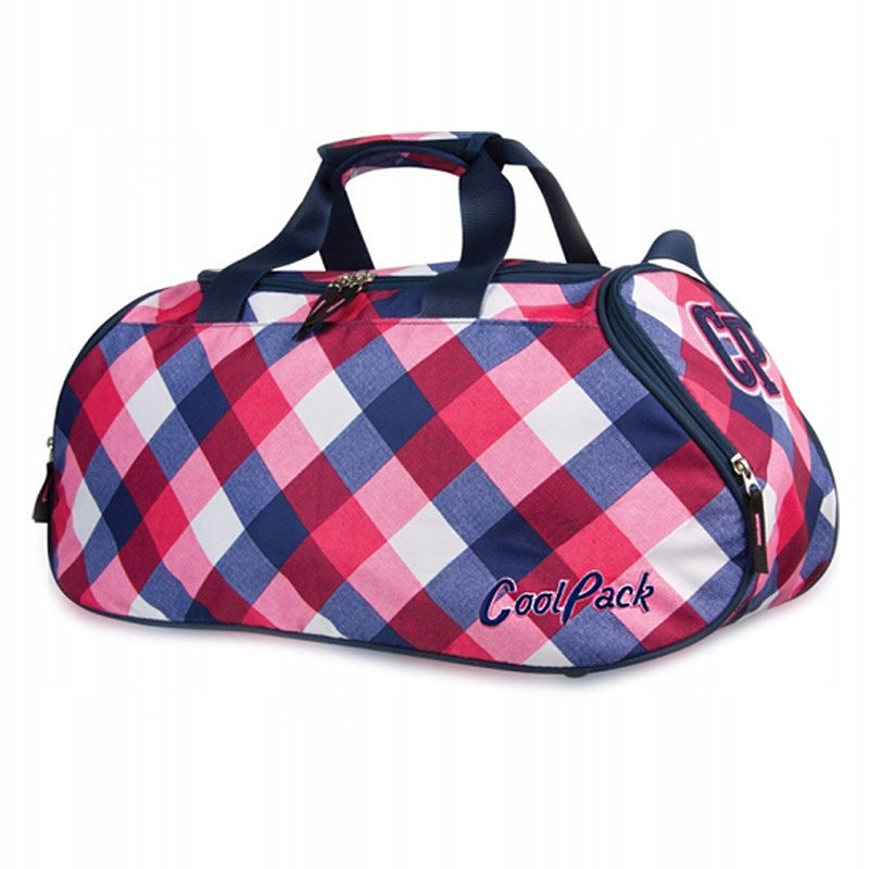 Coolpack Runner youth sports bag, colorful checkered pattern