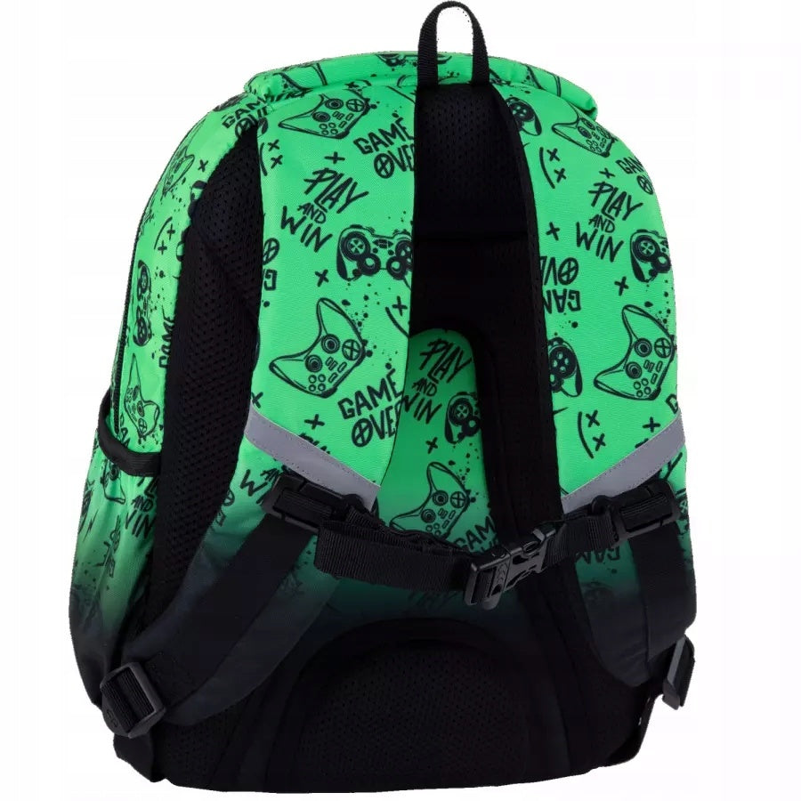 Coolpack School Backpack for Classes 1-3 Jerry Game Over Green F029969 Packaging status original
