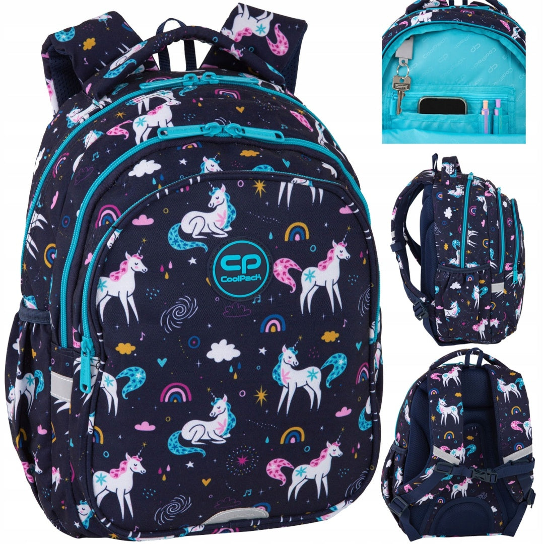 Coolpack Two compartment backpack for Classes 1-3 Jerry MRS Unicorn F029935