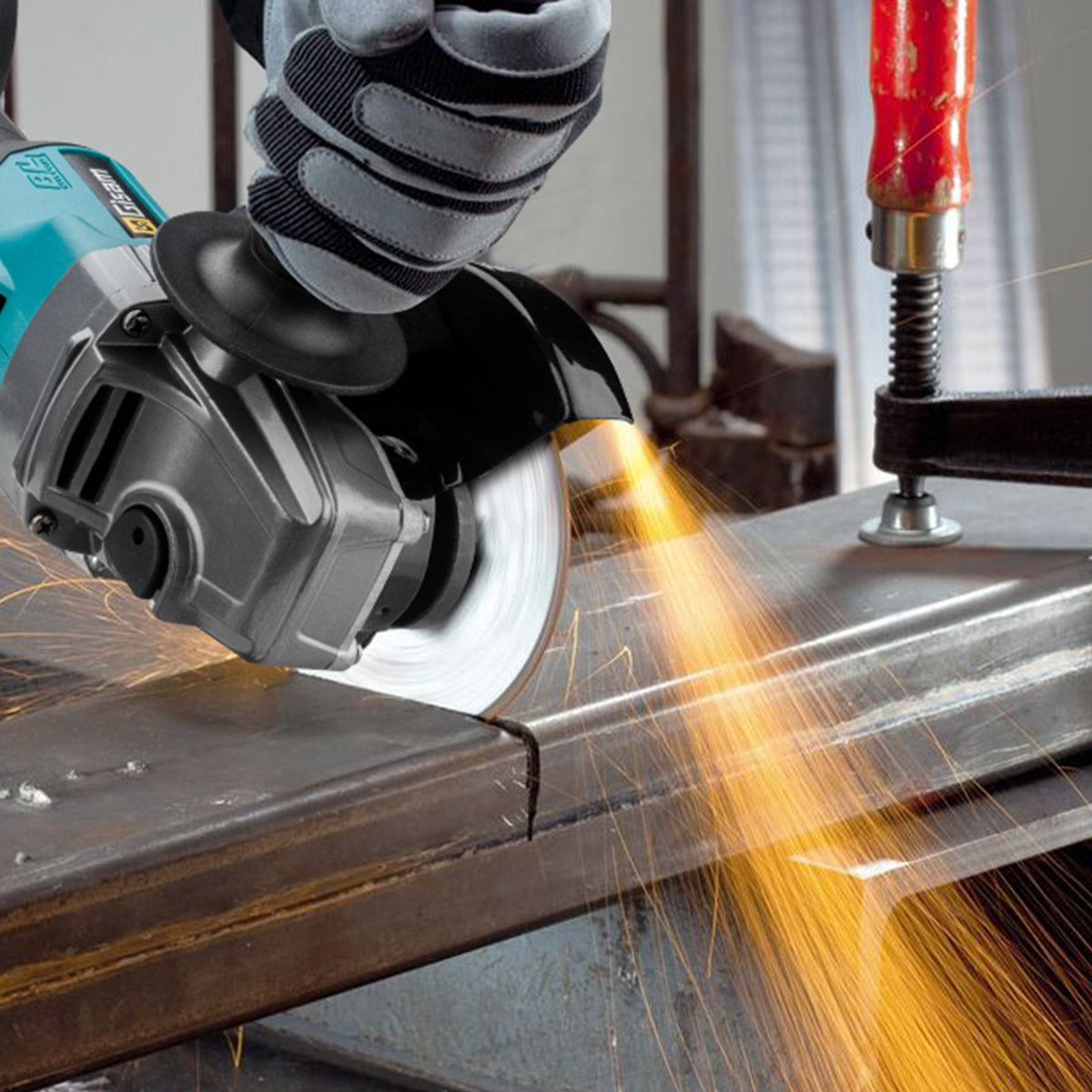Cordless Angle Grinder 125mm - Brushless , Cutting/Polishing 2X 4.0Ah Packaging status original