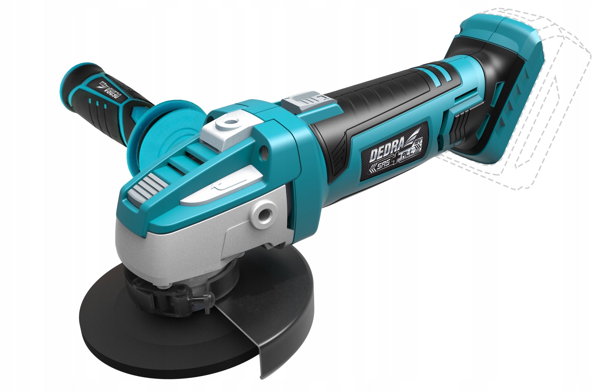 Cordless Angle Grinder DED7050 DEDRA SET DED7030A06 2x4Ah Brand Dedra