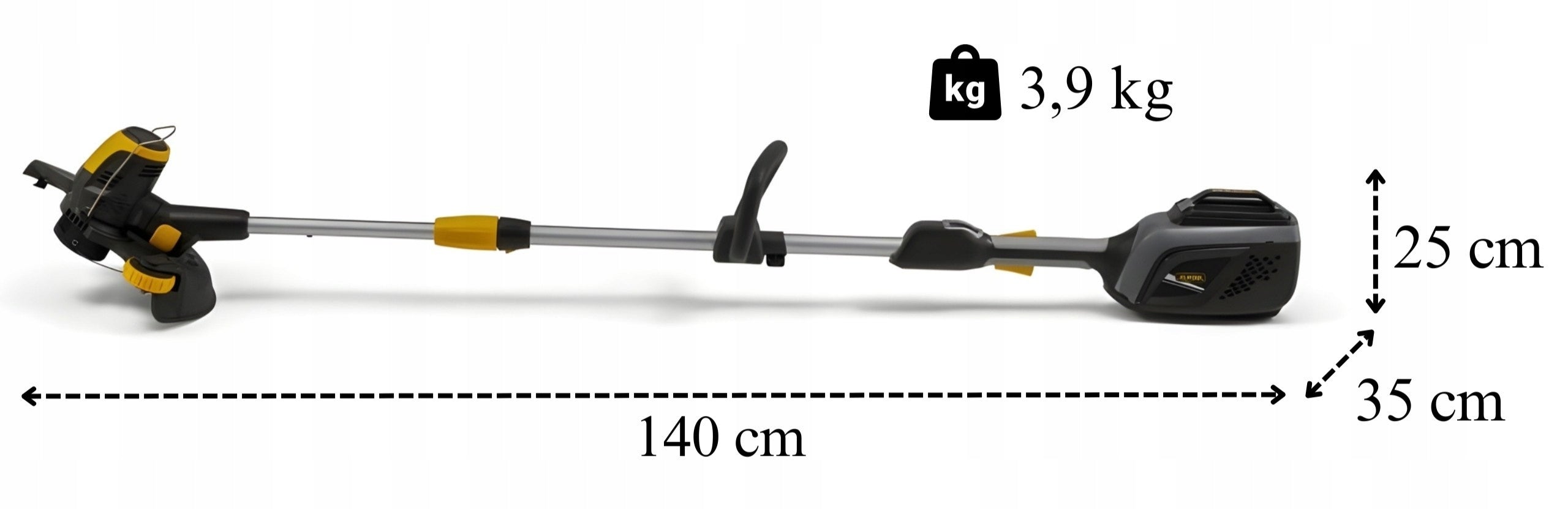Cordless Brush Cutter Scythe ALPINA ATR48 Li Brush Cutter Battery Charger Engine power 200 W
