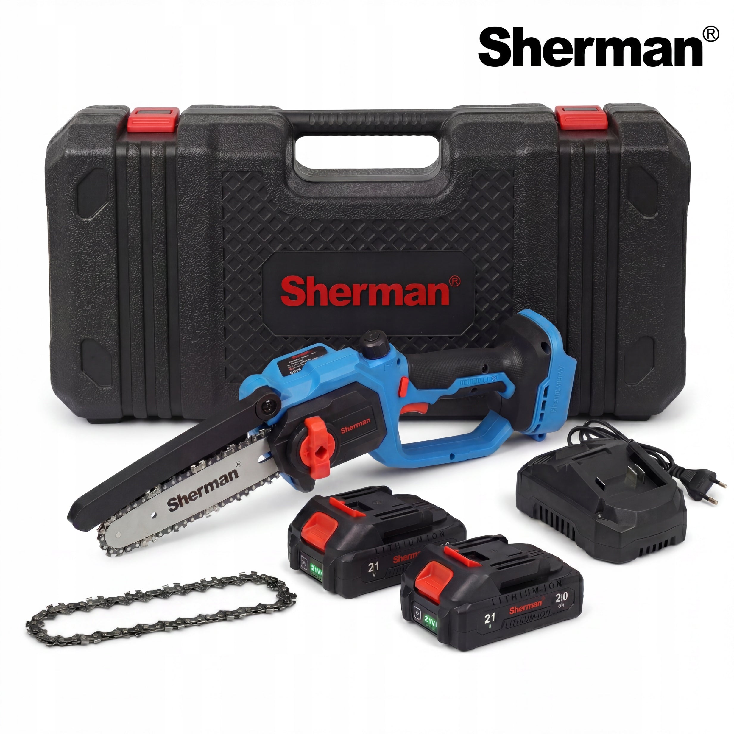 Cordless CHAINSAW ET-506 MINI BRUSHLESS SAW 2x AKU 21V Power supply rechargeable battery