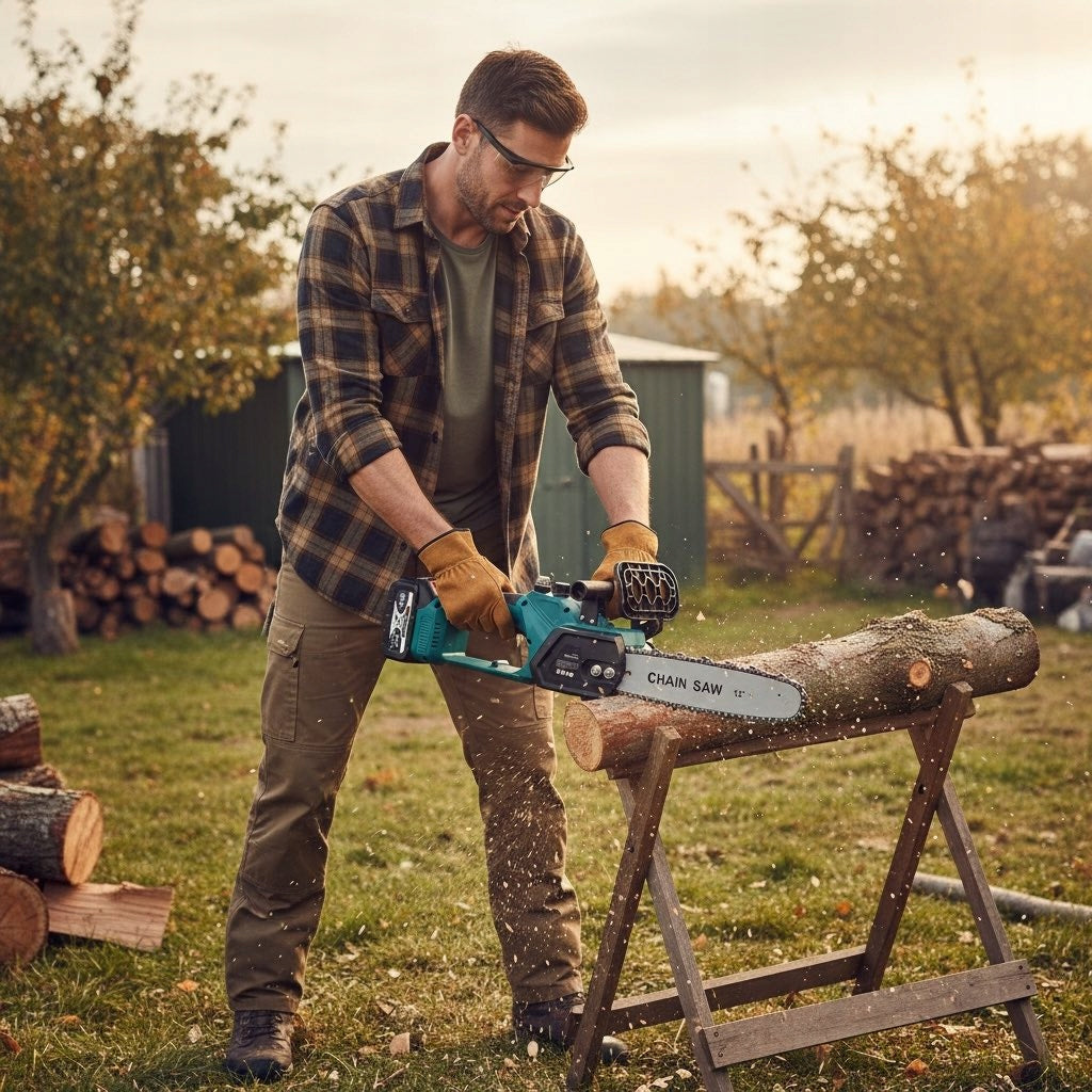 Cordless Chainsaw 12” 2x Aku 2 Chains Manufacturer code KR-2934