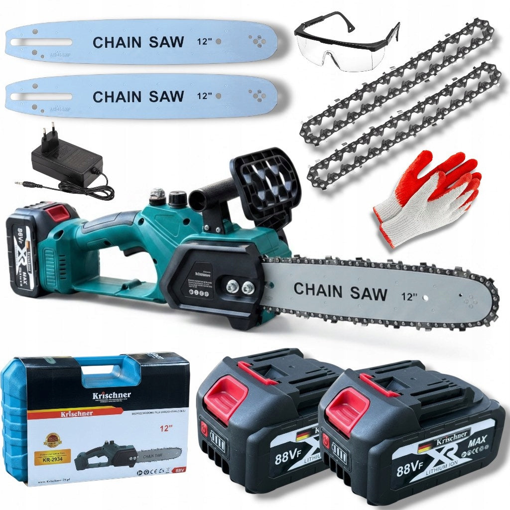 Cordless Chainsaw 12” 2x Aku 2 Chains