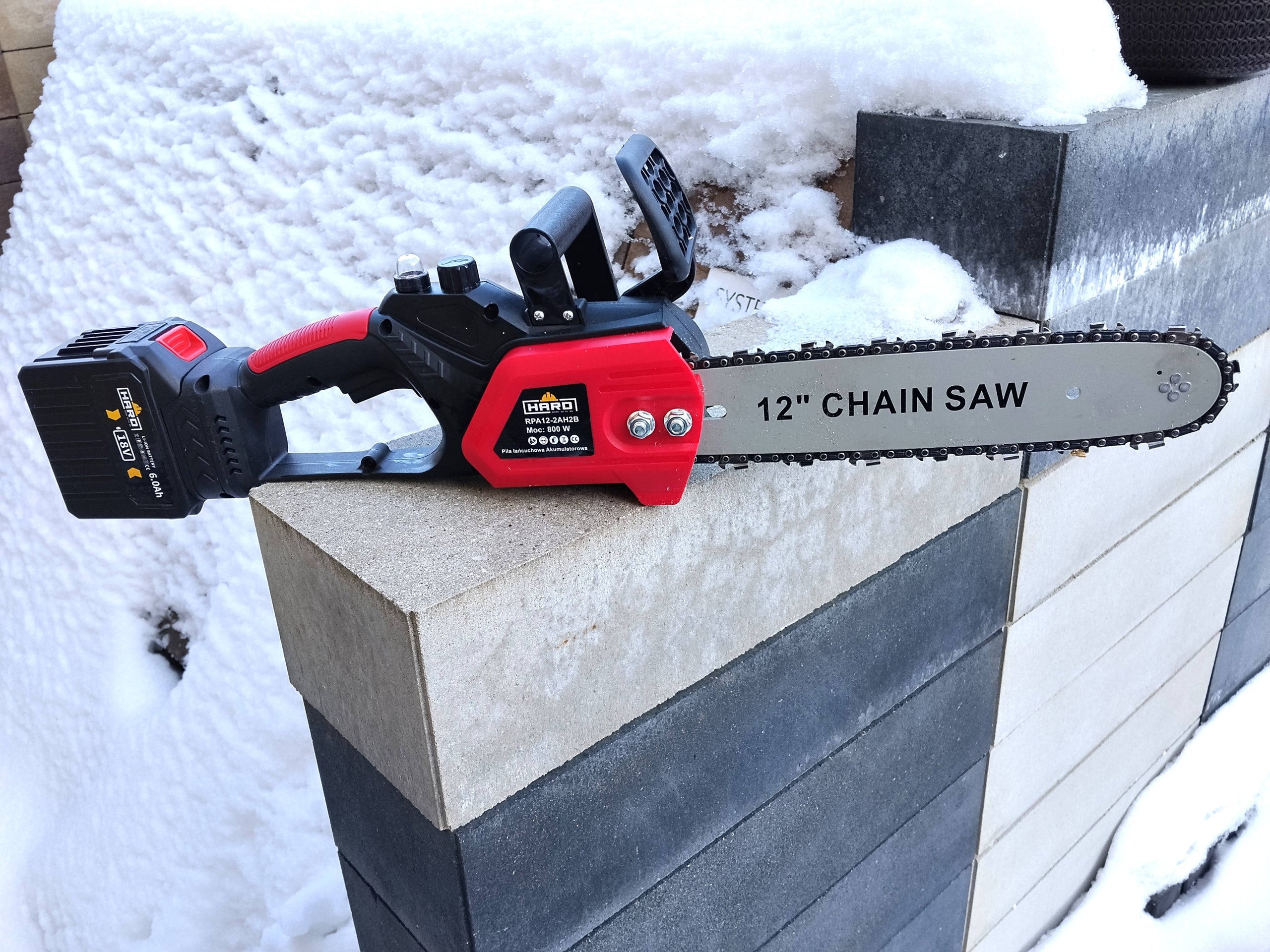 Cordless Chainsaw 800W 2Battery 6AH HARD Packaging status original