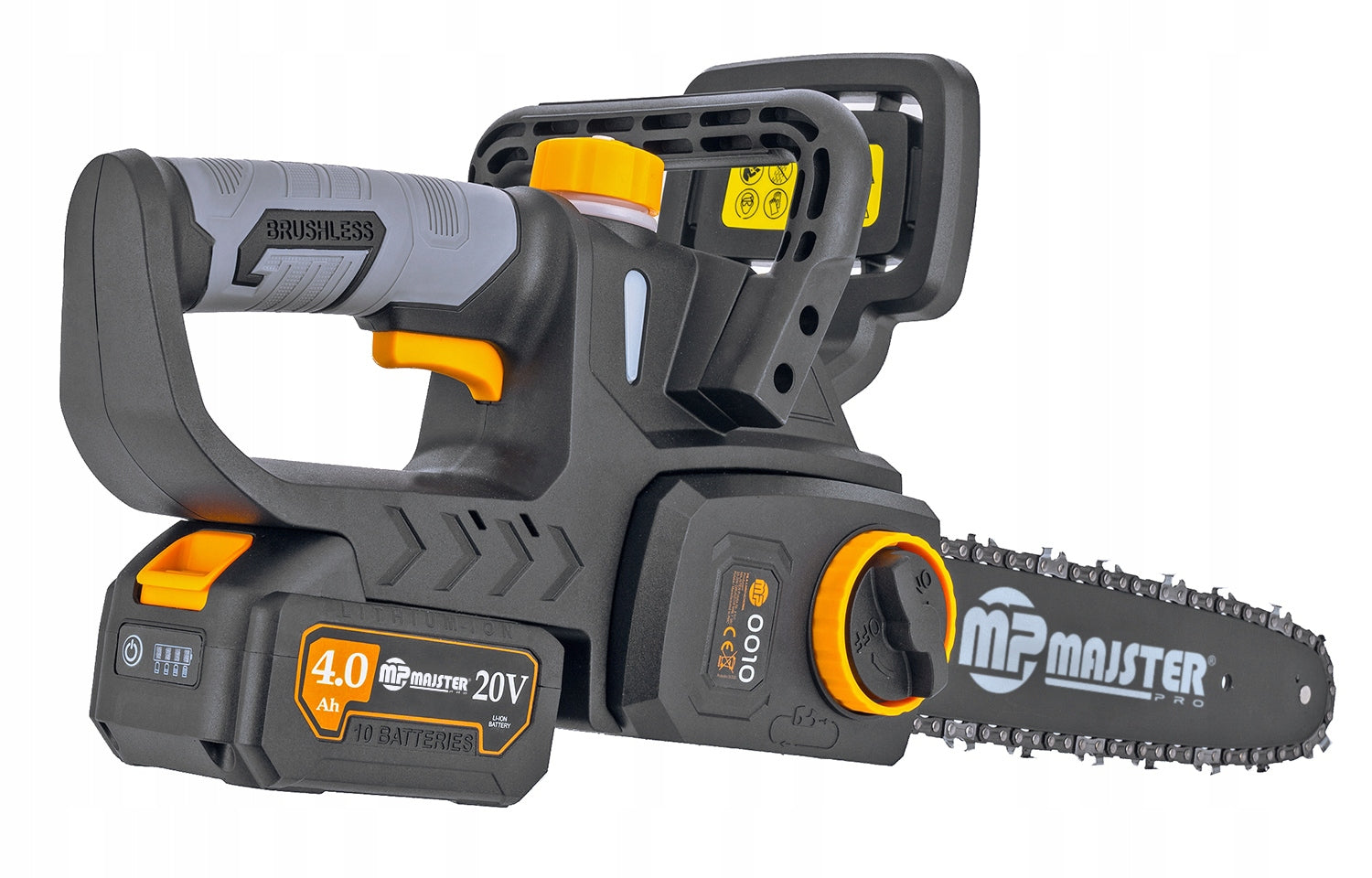 Cordless Chainsaw Electric 30CM 2x4Ah MP0010 + OIL Guide manufacturer Majster