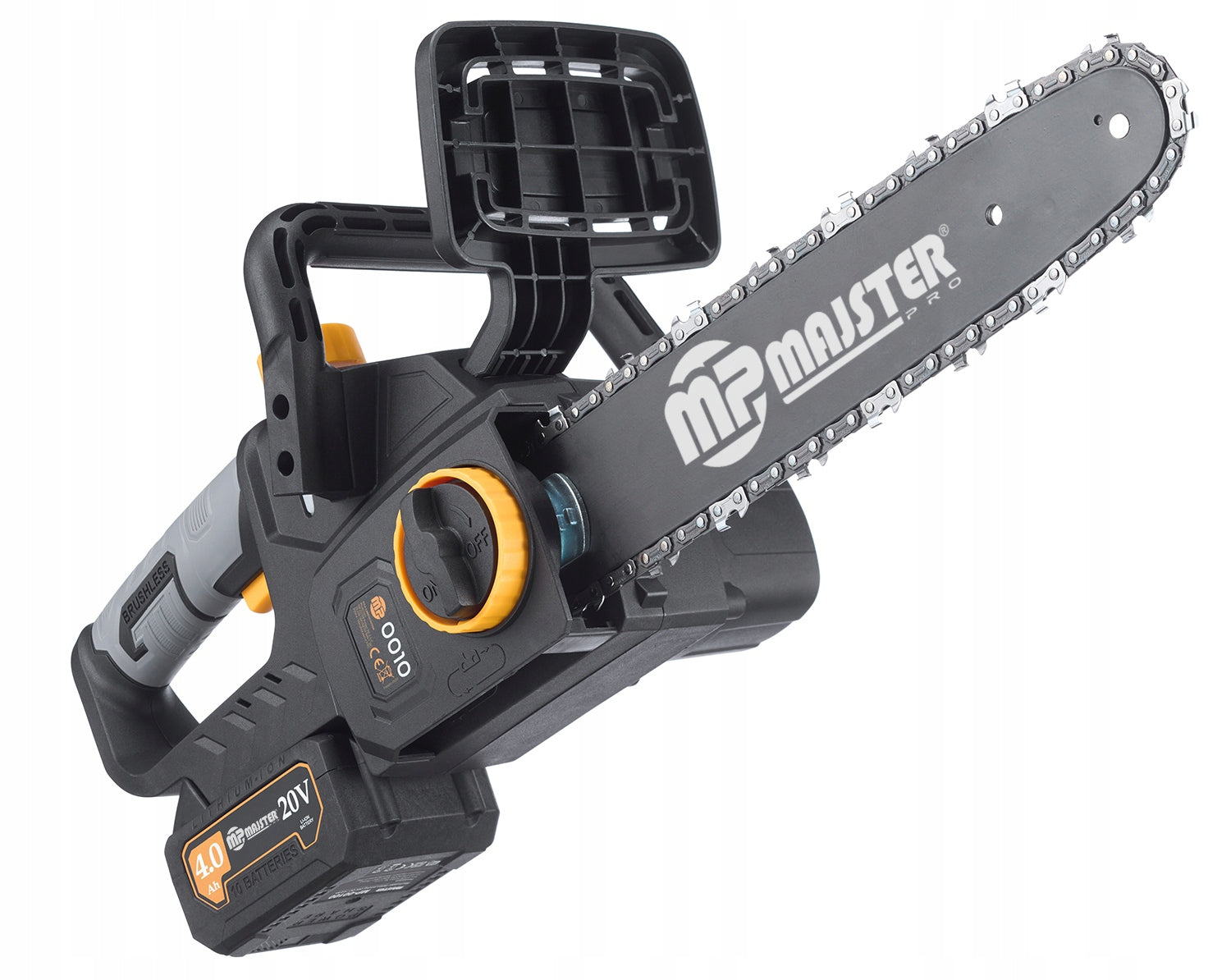 Cordless Chainsaw Electric 30CM 2x4Ah MP0010 + OIL Maximum power 1201 W