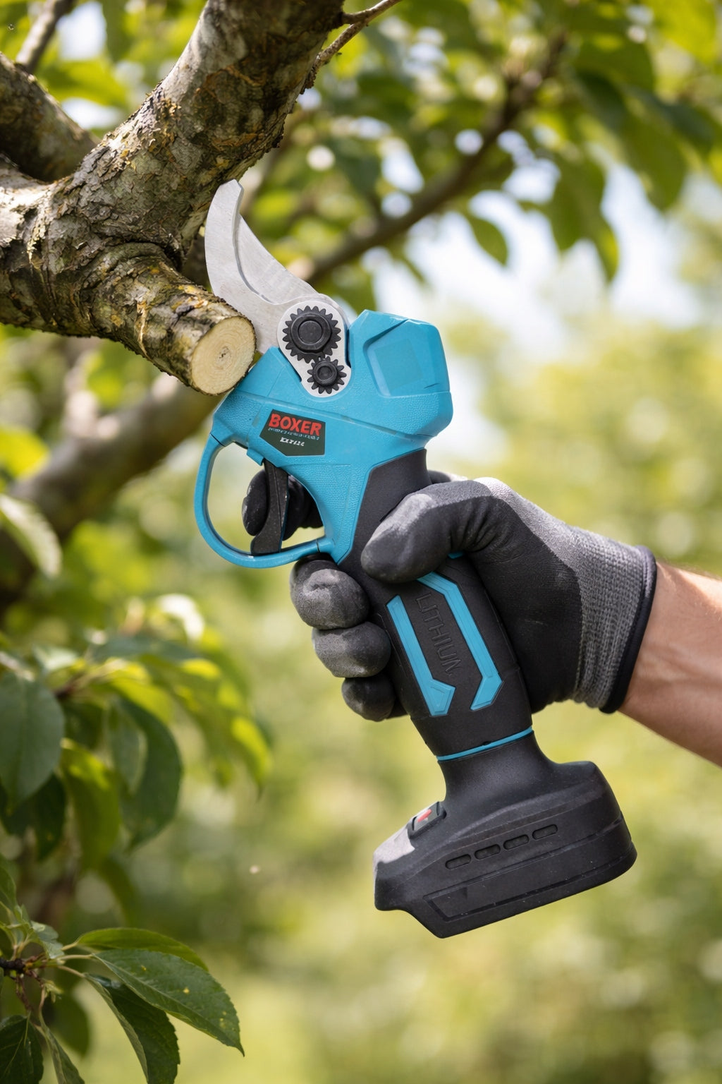 Cordless Chainsaw and Pruner on Reach 2x 48V | XXL Set Brand Boxer