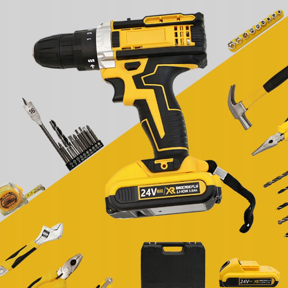 Cordless Electric Drill 25 Torque Adjustment Battery type Li-Ion