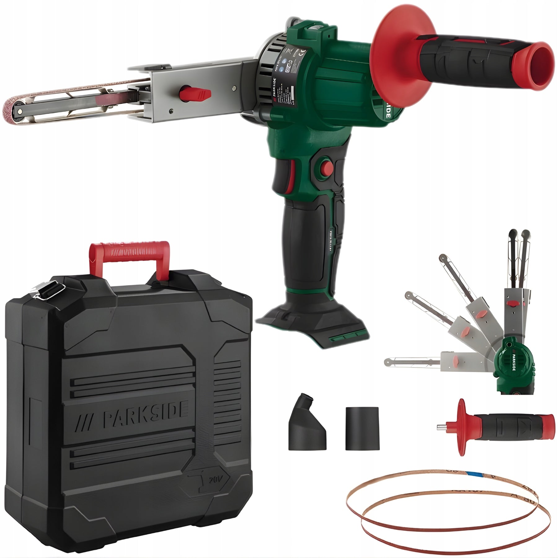 Cordless File, Belt Sander Parkside PBFA 20-Li A1 + Suitcase