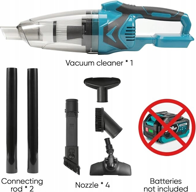 Cordless Handheld Vacuum Cleaner 18 V Multifunctional 4 in 1 Container 0,75 l Manufacturer code Akumulatorowy Odkurzacz Ręczny 18 V Wielofunk