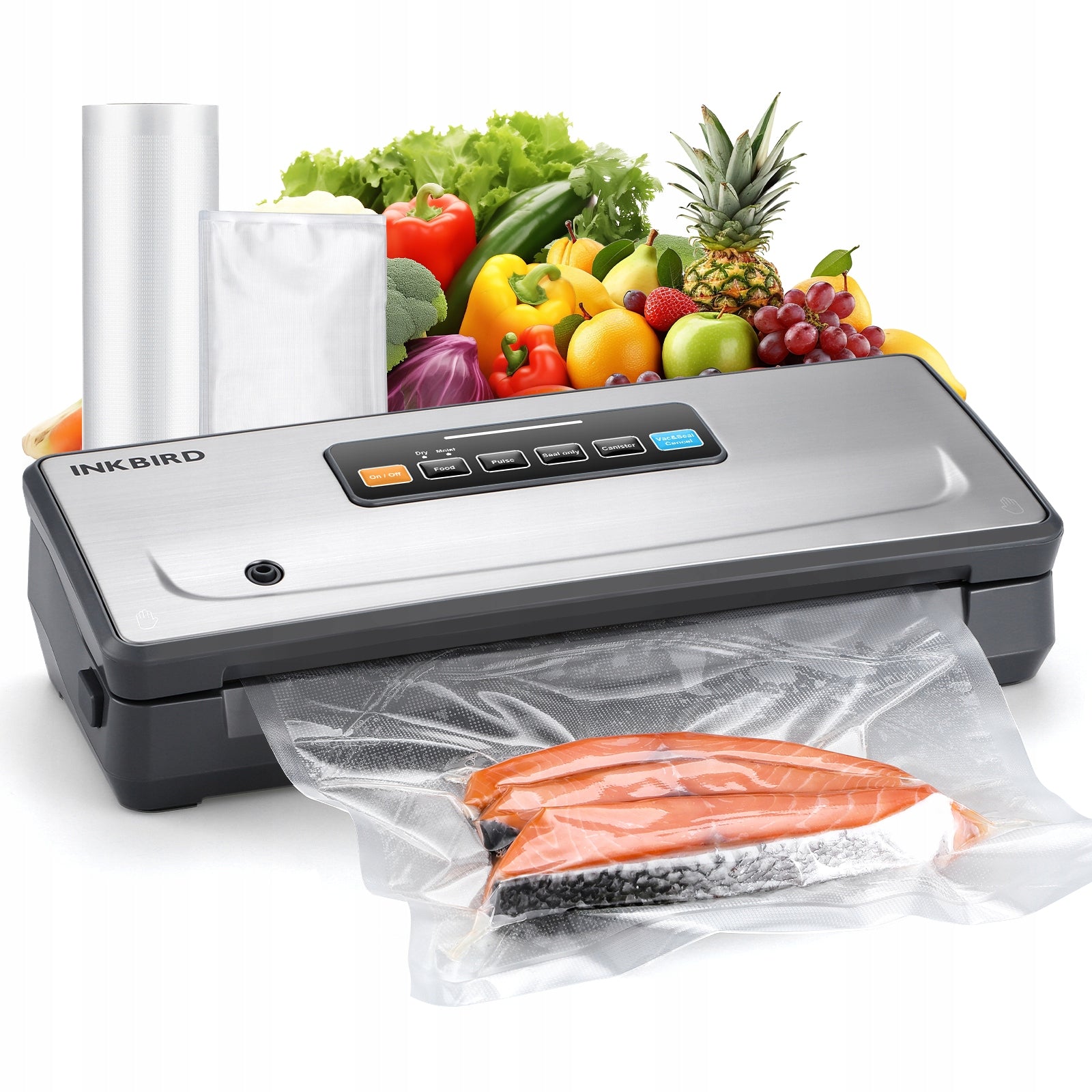 Cordless Rechargeable Vacuum Sealer Machine INKBIRD INK-VS06 with 5 Modes