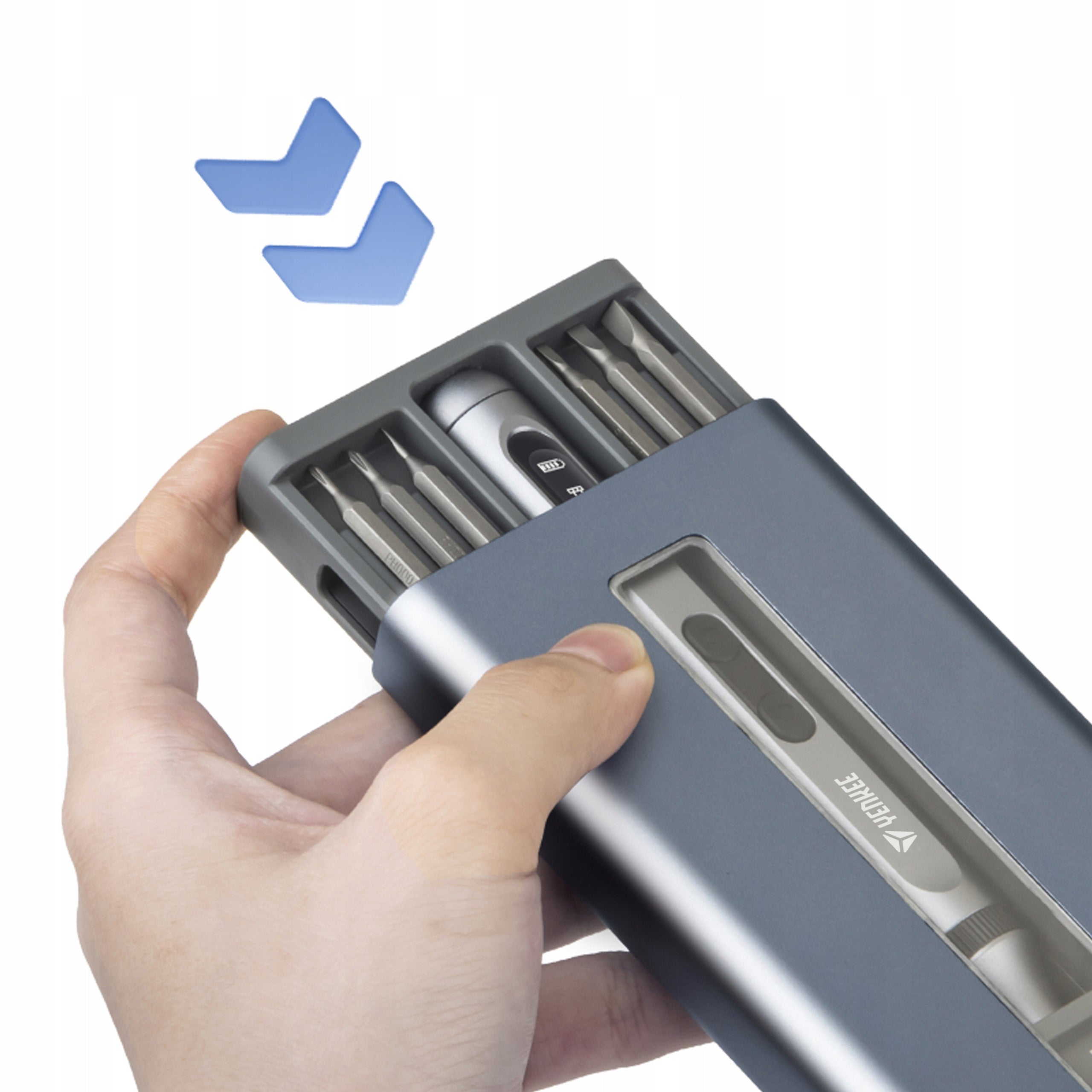 Cordless Screwdriver Yenkee YPT 01 Illuminated | USB | 48 Bit Set Product weight with unit packaging 0.01 kg