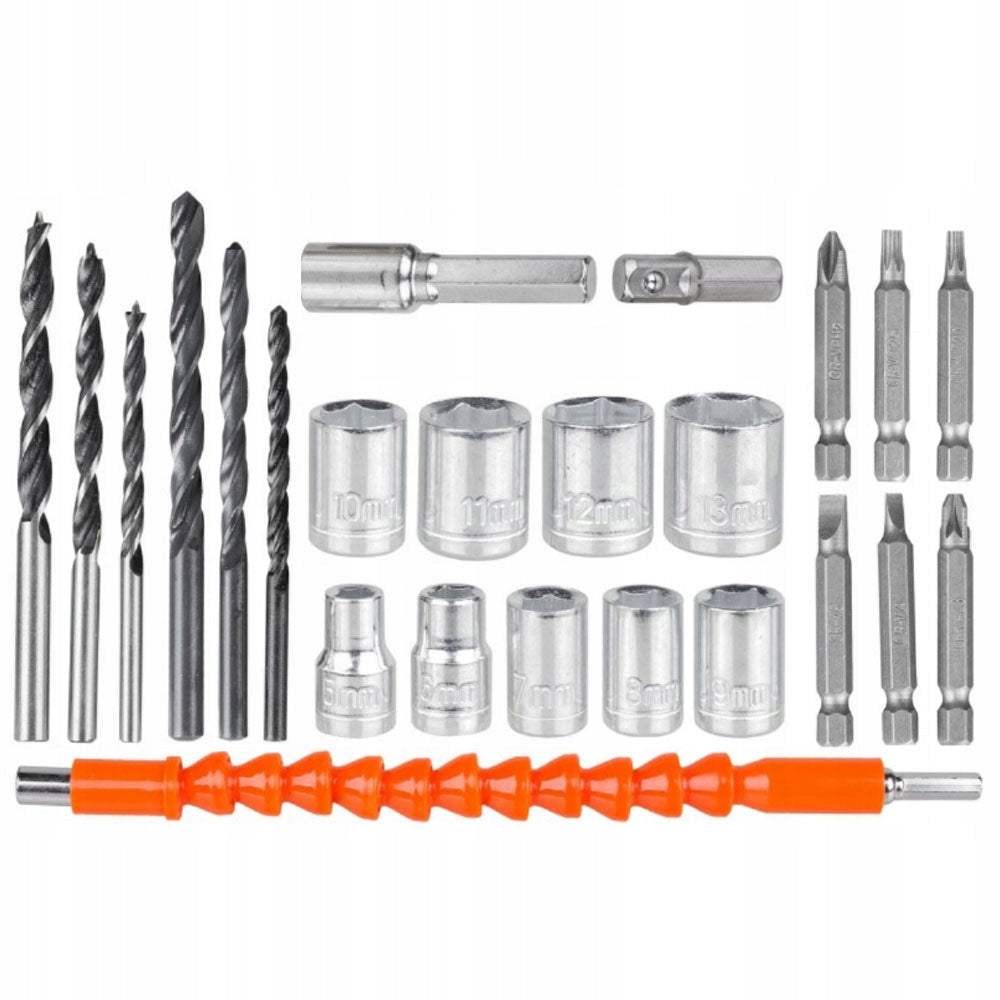 Cordless Screwdriver with Suitcase 2xBatteries 30 Elements + FREEBIE Voltage (V) 20 V